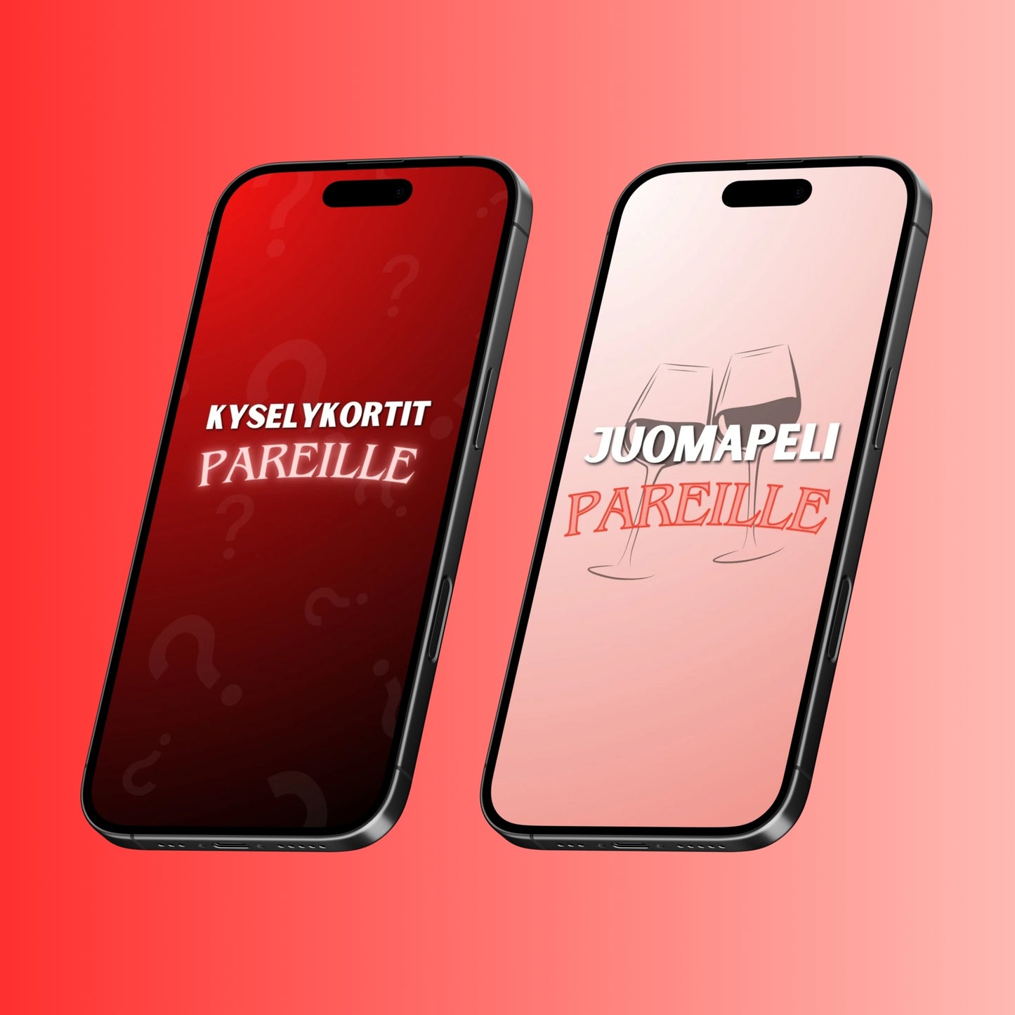 Kyselykortit pareille + Juomapelikortit pareille - Digitaalinen
