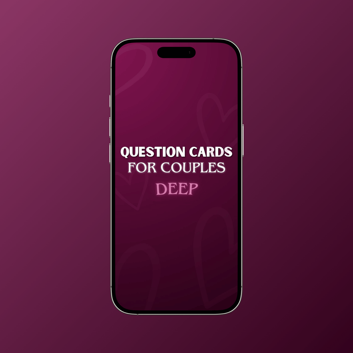 Deep Question Cards For Couples - Digital